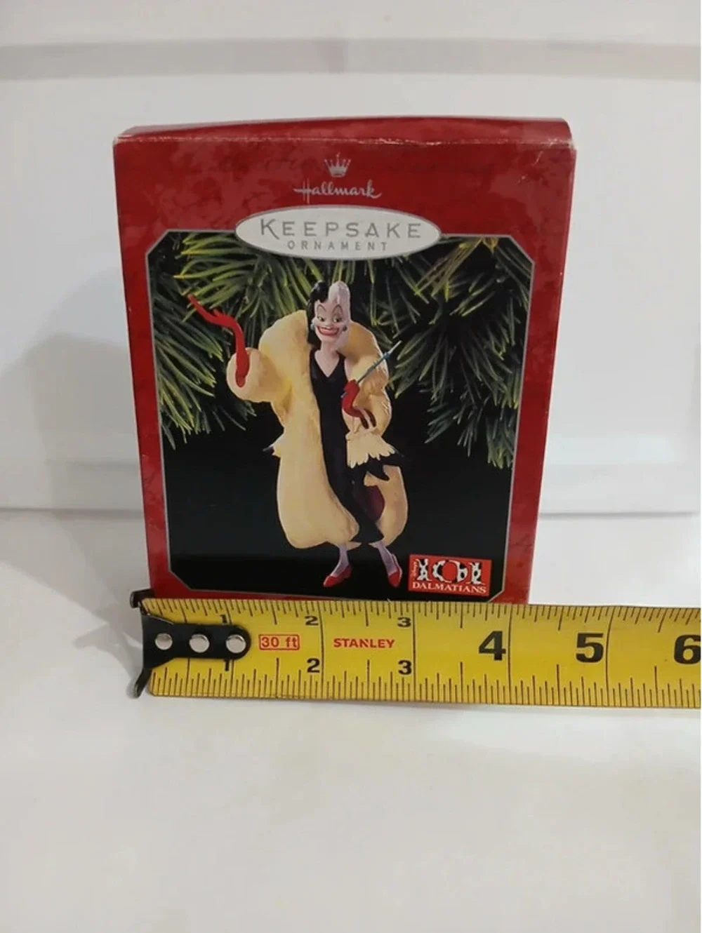 Vintage Cruella Christmas ornament